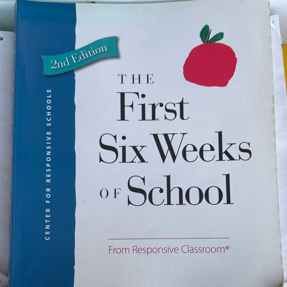 The First Six Weeks of School from Responsive Classroom Book